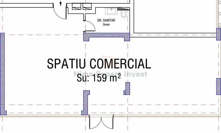 Spațiu comercial, de 159 mp, în Bartolomeu