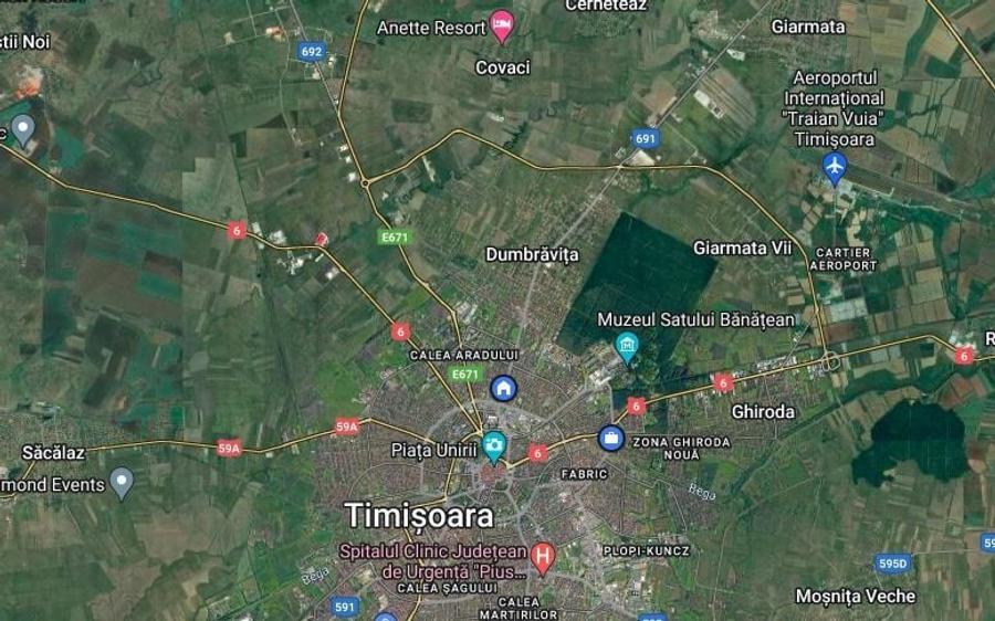 Teren Construcții intravilan de 1500 mp, în Dumbrăvița
