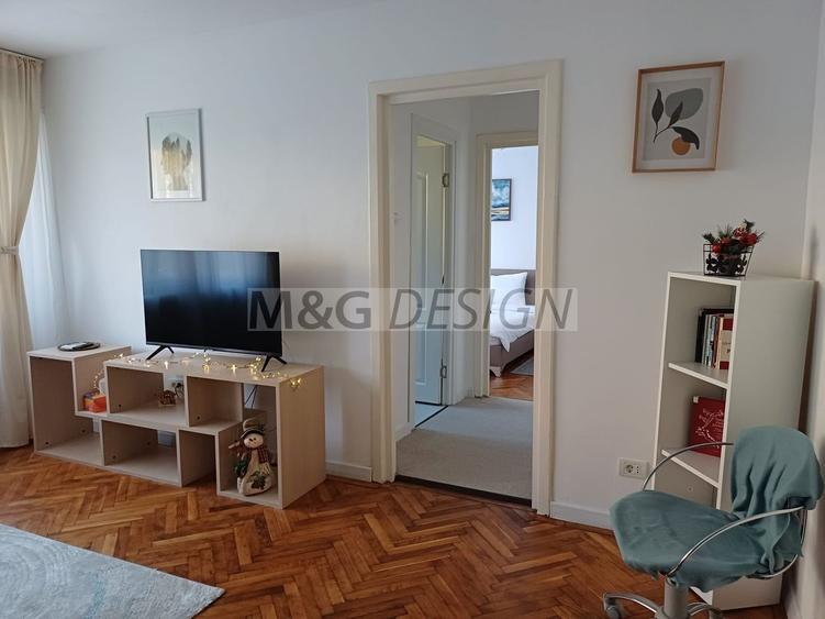 Apartament cu 2 camere semidecomandat, mobilat în Take Ionescu