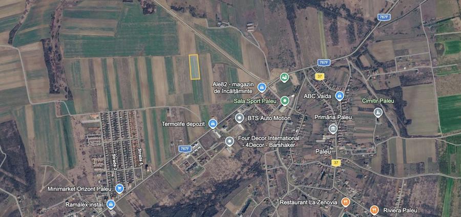 Teren agricol extravilan de 5287 mp, în Paleu
