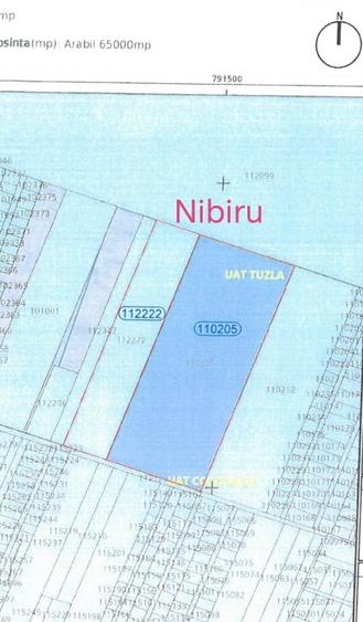 Teren Construcții intravilan de 95000 mp, în Nord-Vest