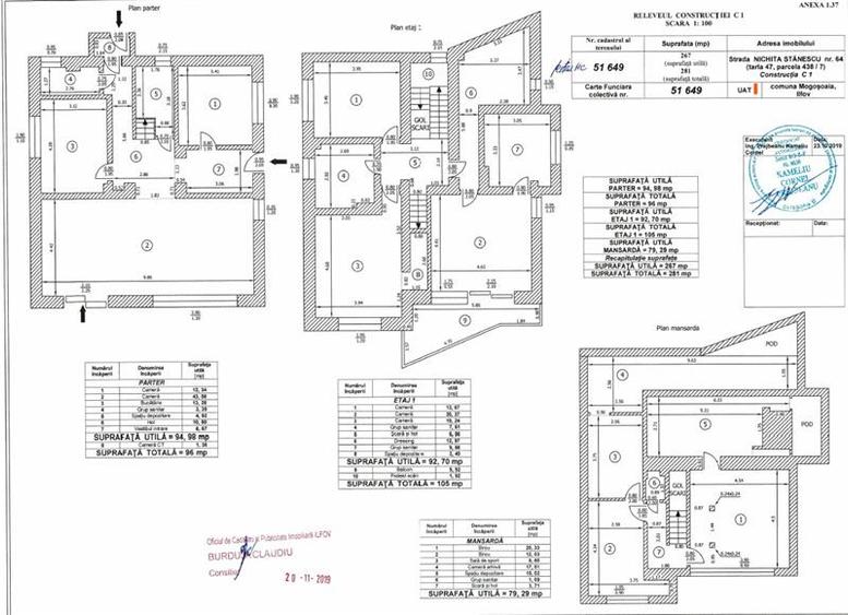 Casa Mogosoaia 10 camere - s.u. 280 mp - teren 620 mp - 30