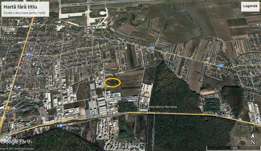 Teren Construcții intravilan de 10000 mp, în Nord