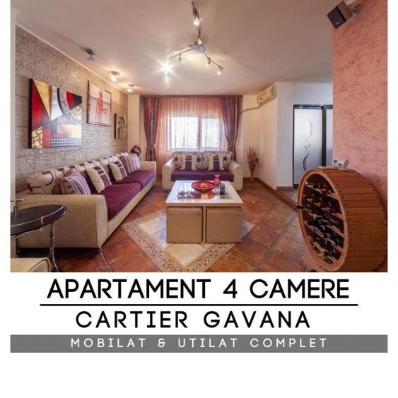 Apartament cu 4 camere decomandat în Găvana