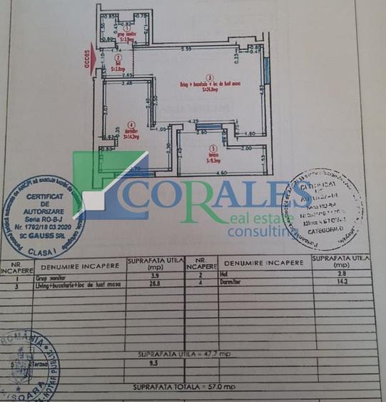 Apartament cu 2 camere decomandat, mobilat în Take Ionescu