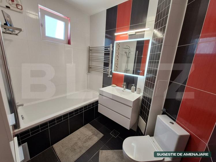 Apartament cu 3 camere semidecomandat, mobilat în Micro 16