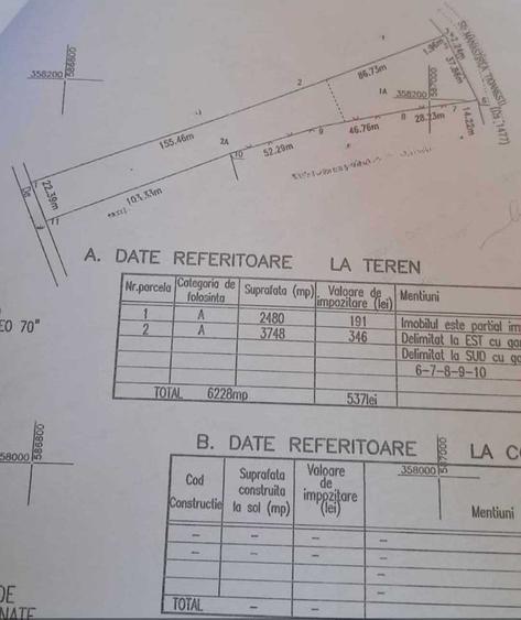 Teren Construcții intravilan de 3114 mp, în Ciolpani