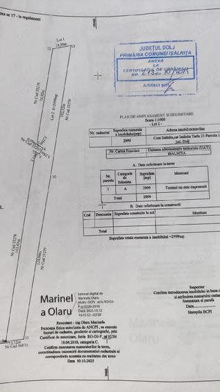 Teren extravilan arabil Cotofenii din Fata Islalnita - 2