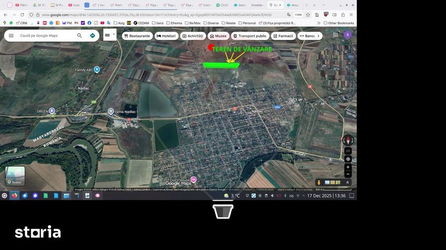 Teren de 46600 mp, în Central