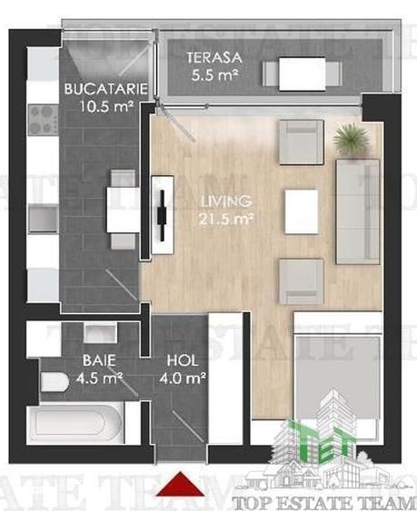 Studio de vanzare in Nord Aproape de centura intr-un complex - 2