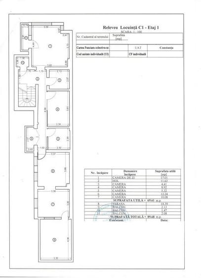 Birou, de 204 mp, în Central