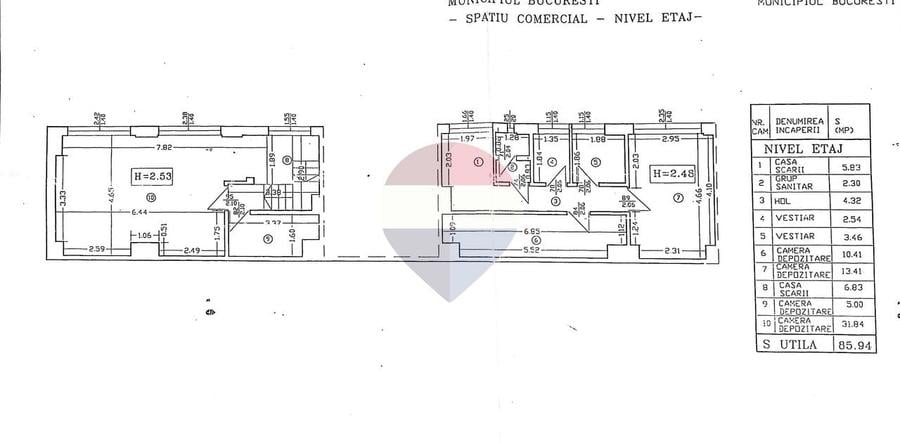 Spațiu comercial, de 318.57000732422 mp, în Gara de Nord