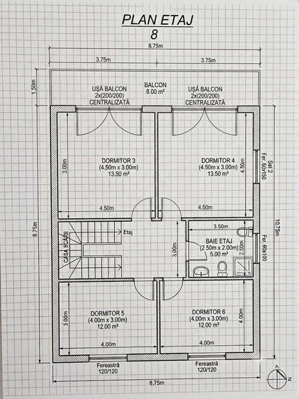 Casă cu 4 camere în Exterior Vest