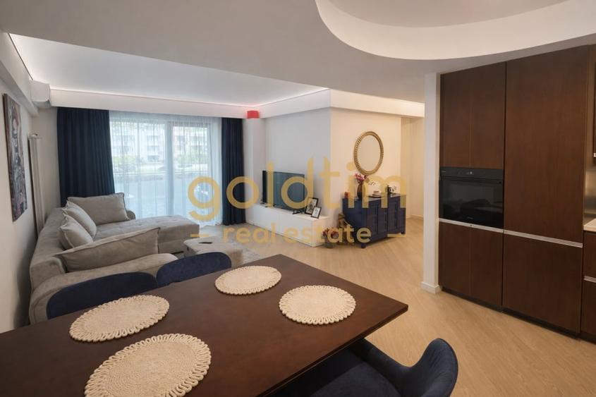 Apartament cu 3 camere semidecomandat, mobilat în Pipera