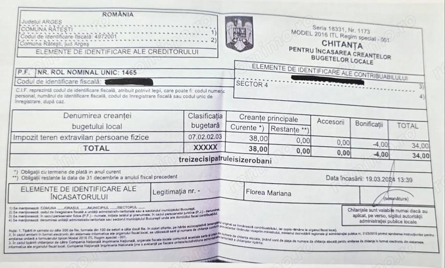 Teren de 6302 mp, în Ciupa-Mănciulescu
