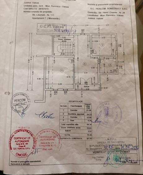 Apartament cu 2 camere decomandat, mobilat în Central
