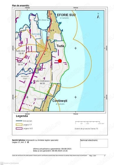 De vinzare teren ieftin la mare 2040mp 25 Euro mp pe faleza farului tuzla romania - 6