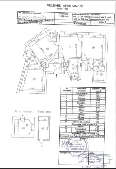 Apartament cu 4 camere în Gara de Nord