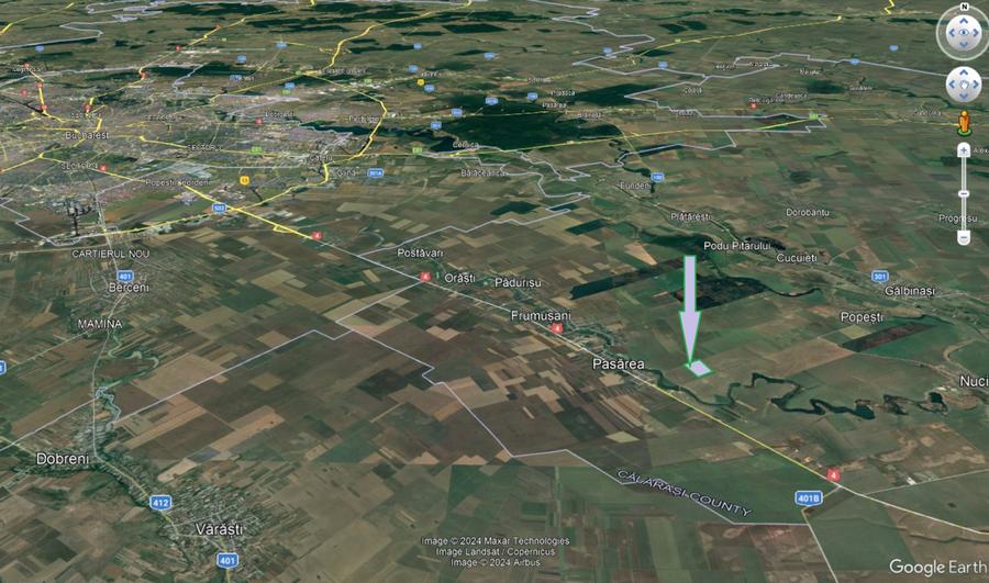 Teren Construcții intravilan de 69000 mp, în Frumușani