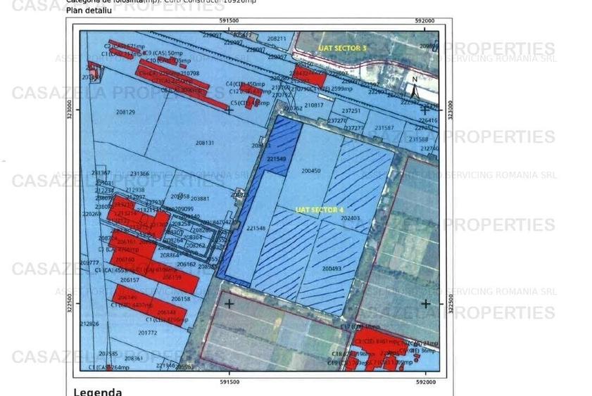 Teren Construcții intravilan de 103131 mp, în Grozăvești