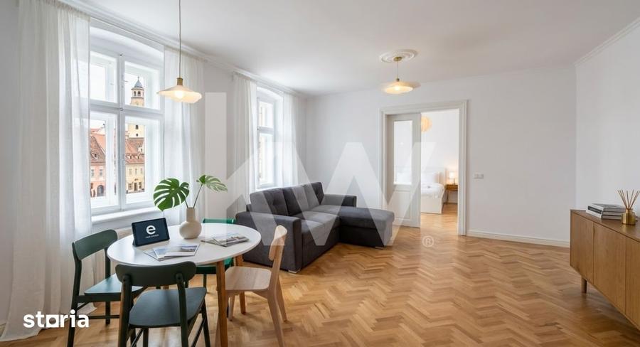 Apartament cu 2 camere, mobilat în Centrul Istoric