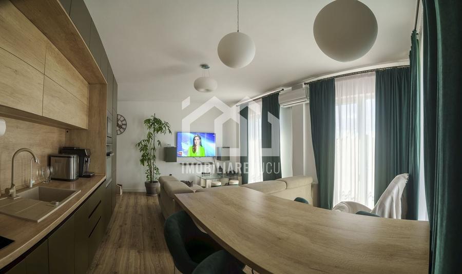 Apartament cu 2 camere semidecomandat, mobilat în Jucu de Sus