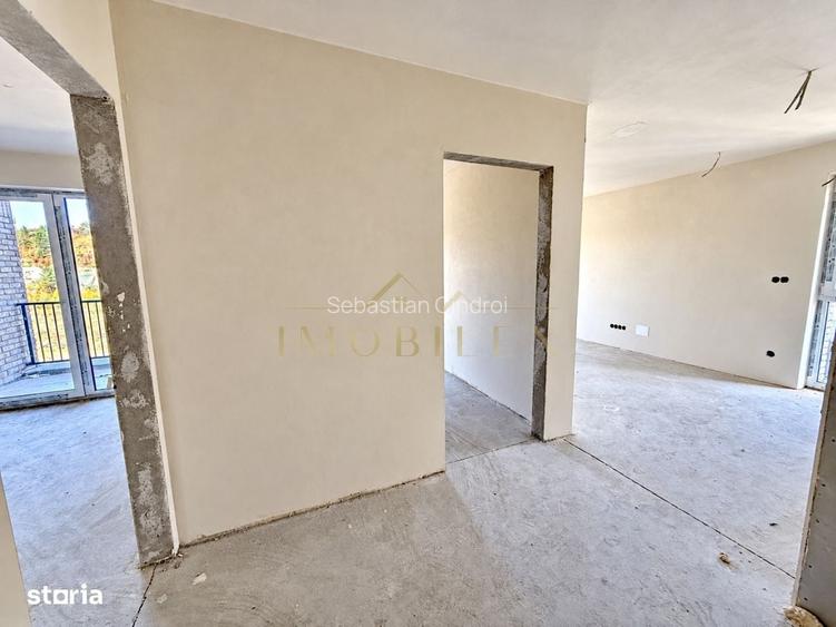Apartament 3 camere, semifinisat, bloc nou, zona Somesului