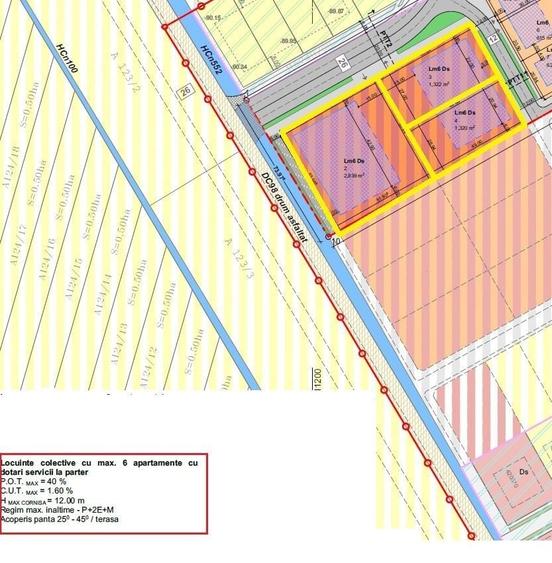 Terenuri Mosnita | servicii+6apartamente, la asfalt - toate utilitatile - 6
