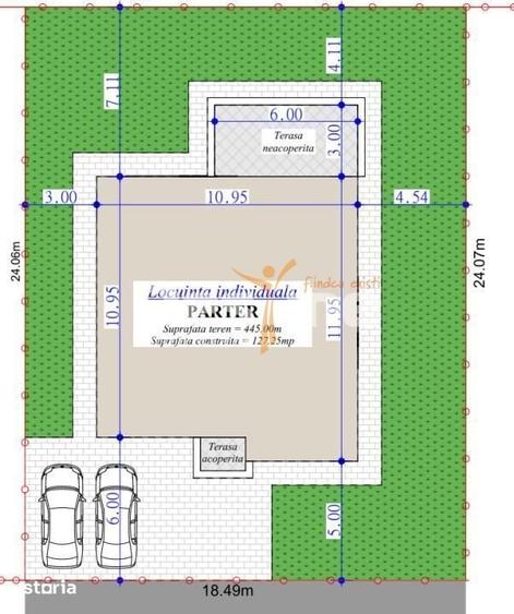 Casă cu 3 camere cu Teren 450 Mp în Miroslava