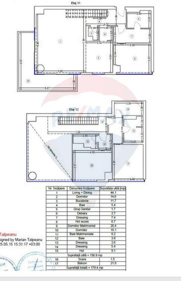 Penthouse cu 4 camere în Floreasca