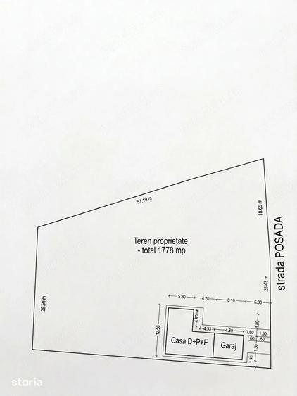 Teren de 1778 mp, în Inel I