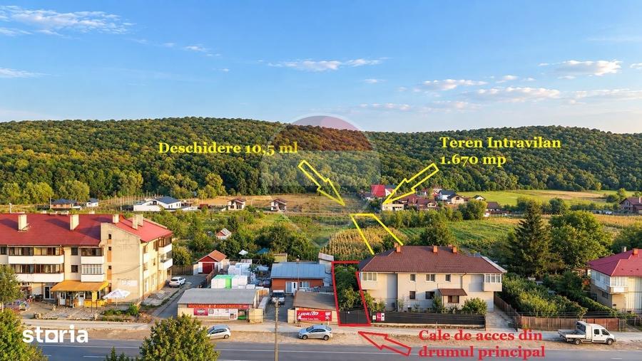 Teren de 1670 mp, în Traian