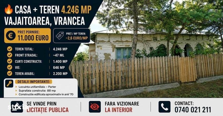 Casă cu 2 camere în Vâjâitoarea