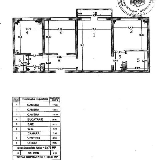 Apartament cu 3 camere semidecomandat, mobilat în Colentina