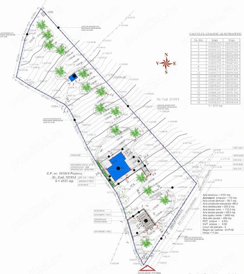 De Vanzare Teren intravilan 4.151 mp in Pe?tera (Bran-Moeciu) Izvor Propriu & Proiect DTAC inclus - 8