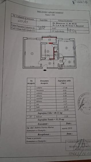 Apartament cu 2 camere decomandat în Sebastian