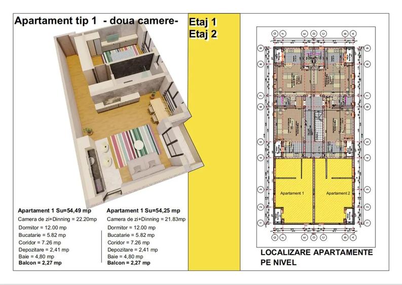 Apartamente Sanandrei | 1 Camera | Bloc Nou | P+2E | Comision 0%! - 5