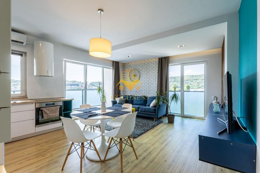 Apartament cu 3 camere semidecomandat, mobilat în Dâmbul Rotund