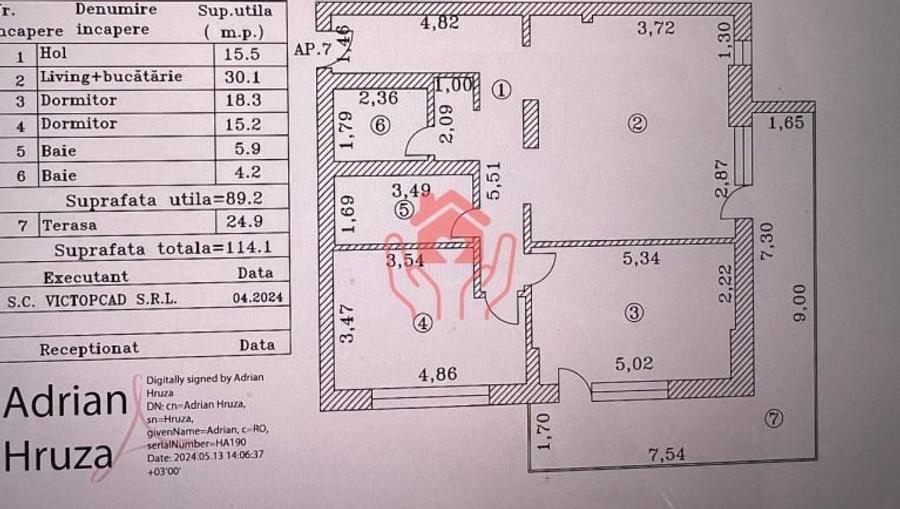 Apartament cu 3 camere semidecomandat, mobilat în Herăstrău