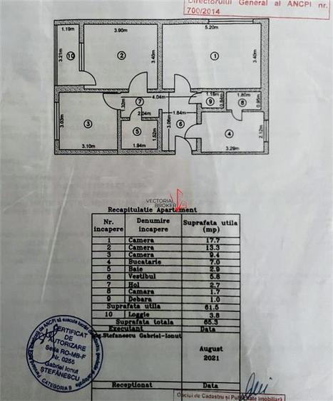Apartament cu 3 camere decomandat în Titan