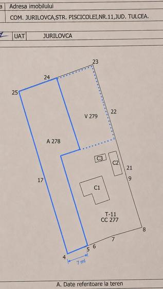Teren intravilan 1.200+ mp | Livada & Acces privat 7m | Salcioara - Jurilovca - 2