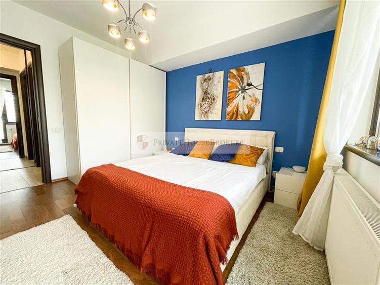 Apartament cu 2 camere semidecomandat, mobilat în Băneasa