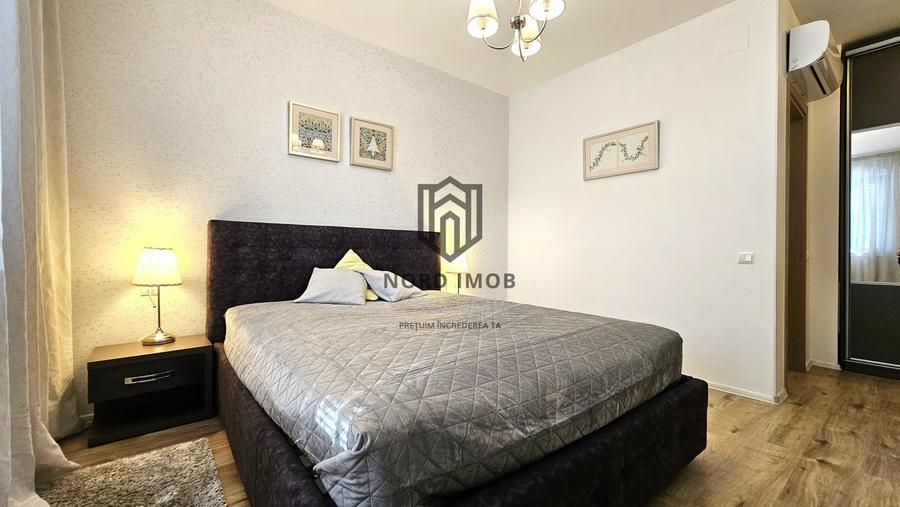Apartament cu 4 camere semidecomandat, mobilat în Băneasa