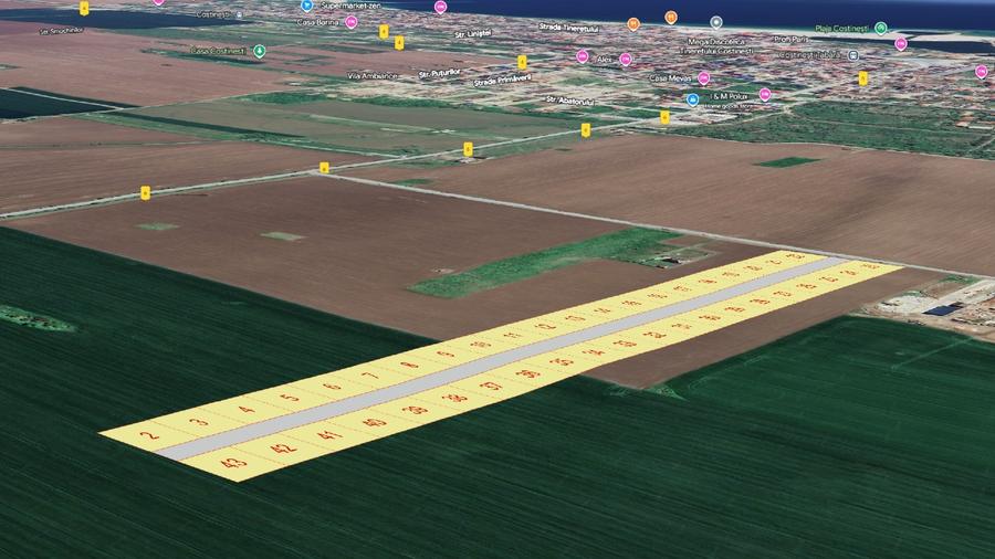 Teren Construcții intravilan de 400 mp, în Vest