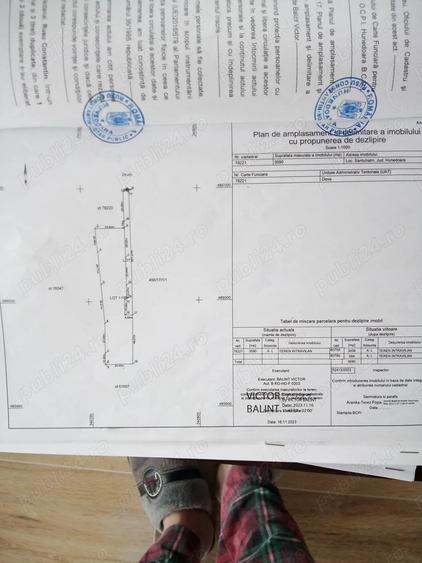 Teren de 3000 mp, în Central