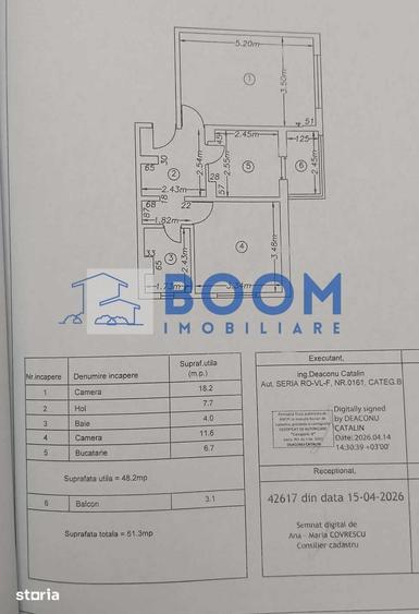 Apartament cu 2 camere decomandat în Ostroveni
