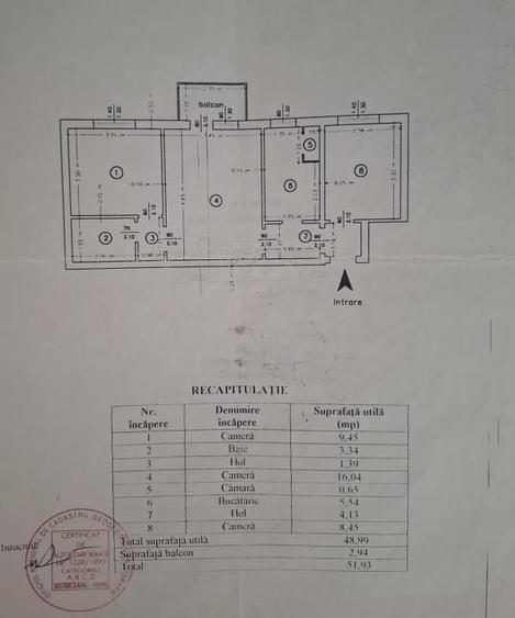 Apartament cu 3 camere semidecomandat, mobilat în Tătărași