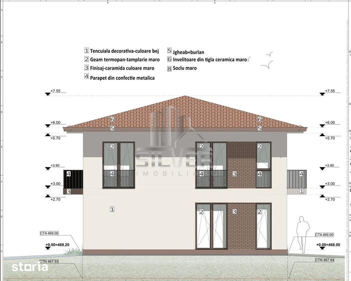 Casă cu 5 camere cu Teren 365 Mp în Chinteni