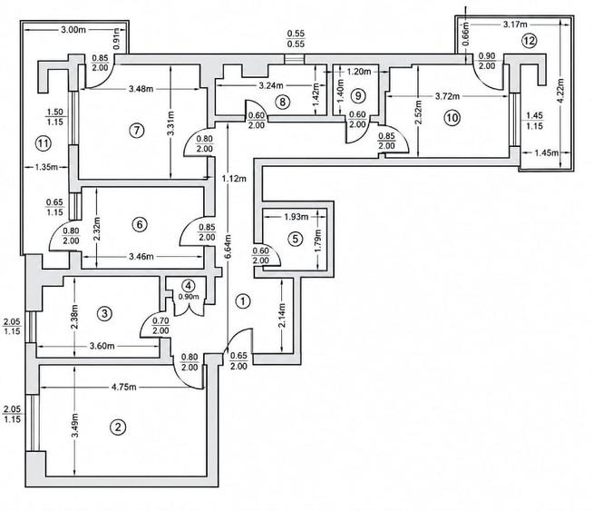 Apartament cu 4 camere decomandat, mobilat în Dacia