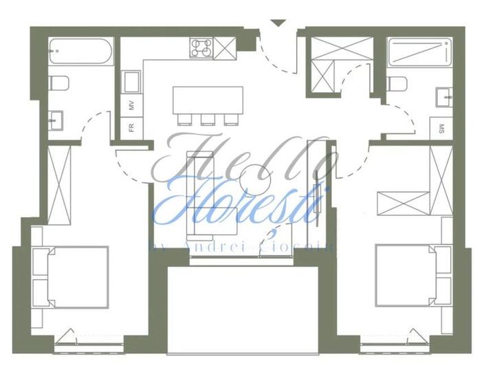 Apartament cu 3 camere în Dâmbul Rotund
